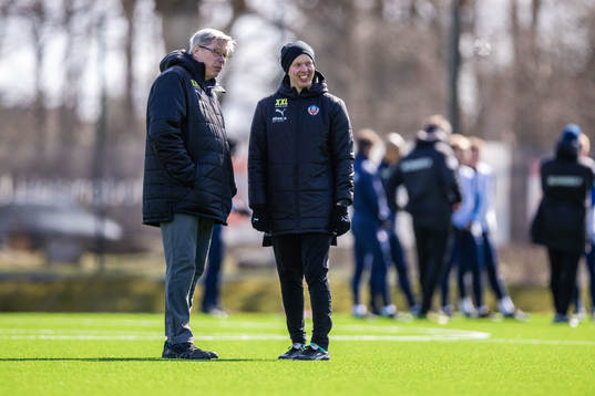 Helsingborgs head of medical Dale Reese och fysioterapeut