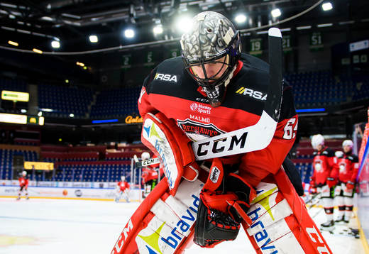 Malmö Redhawks målvakt Oscar Alsenfelt