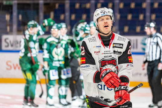 Malmö Redhawks Lars Bryggman deppar