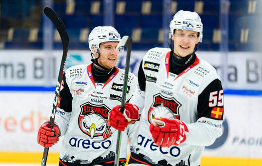 Malmö Redhawks Matias Lassen jublar