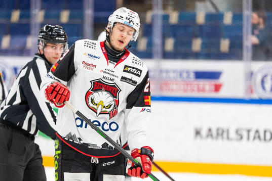 Malmö Redhawks Eric Engstrand deppar