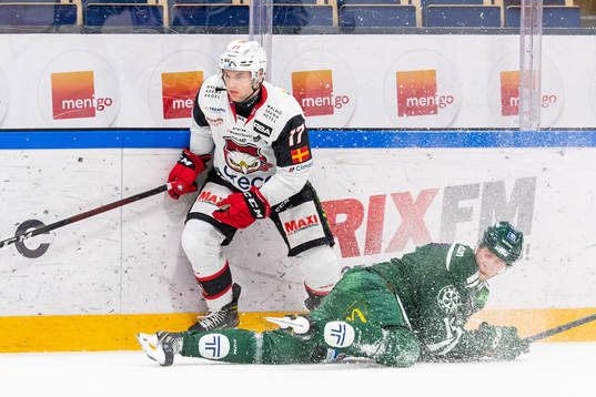Malmö Redhawks Pathrik Westerholm och Färjestads Victor
