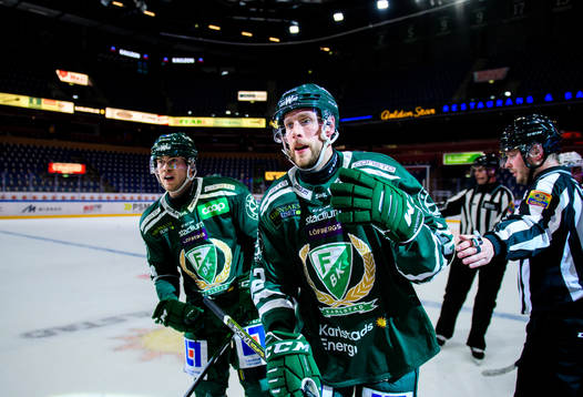 Färjestads Per Åslund jublar