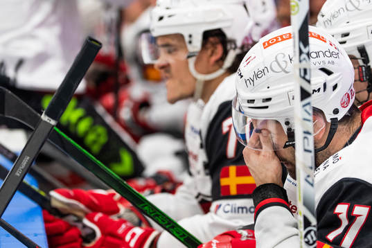 Malmö Redhawks Markus Lauridsen deppar