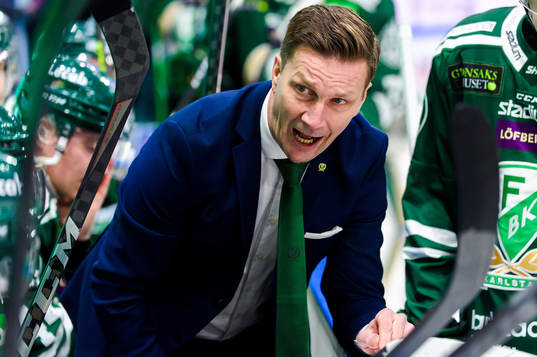 Färjestads tränare Johan Pennerborn