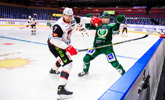Malmö Redhawks Oliver Lauridsen och Färjestads Gustav