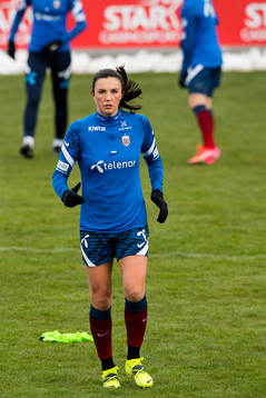 Ingrid Syrstad Engen of the Norwegian national football team