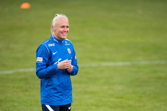 Maria Thorisdottir of the Norwegian national football team