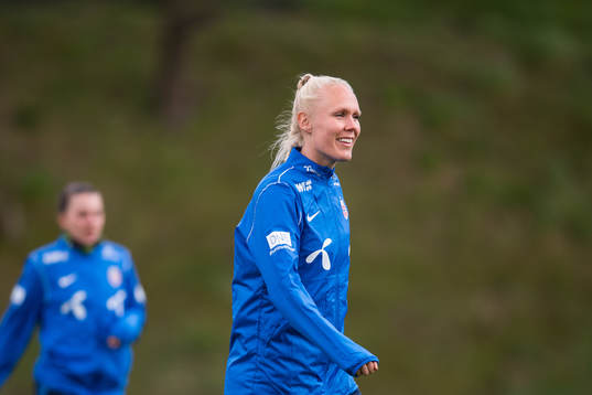 Maria Thorisdottir of the Norwegian national football team