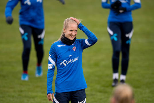 Amalie Vevle Eikeland of the Norwegian national football