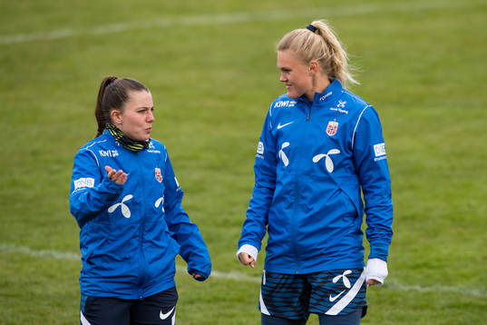 Cecilie Redisch Kvamme and Kristine Bjørdal Leine of the