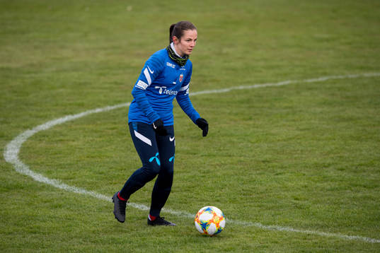 Tuva Hansen of the Norwegian national football team
