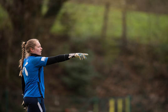 Goalkeeper Aurora Mikalsen of the Norwegian national