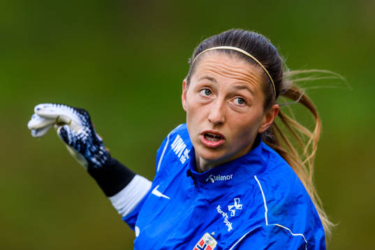 Goalkeeper Cecilie Hauståker Fiskerstrand of the Norwegian