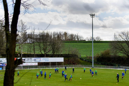 General view of a training session with the Norwegian