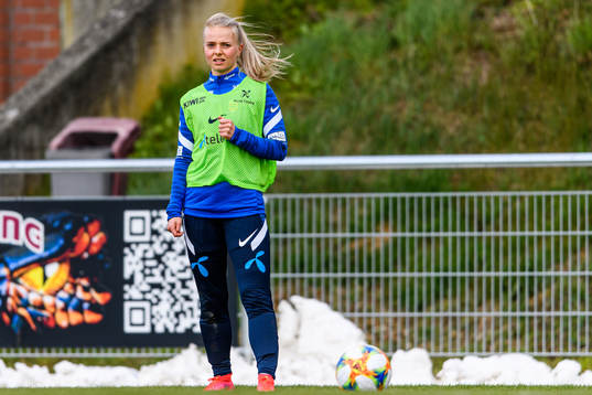 Emilie Marie Woldvik of the Norwegian national football team