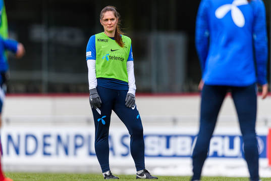Randi Himle, kit manager of the Norwegian national football