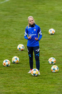 Amalie Vevle Eikeland of the Norwegian national football