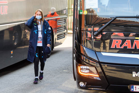 Caroline Graham Hansen of Norway arrives