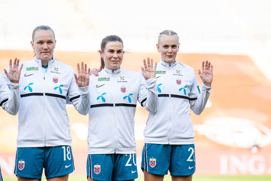 Frida Maanum, Emilie Bosshard Haavi and Karina Sævik of