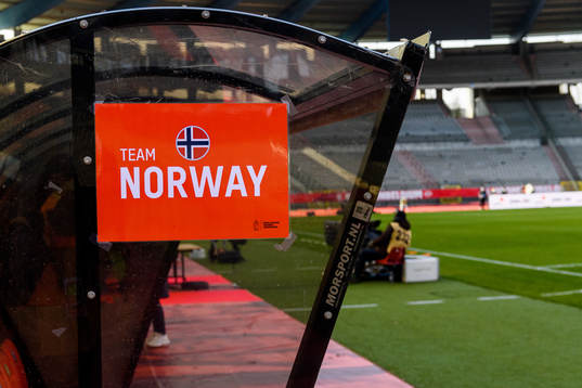 Signage for team Norway