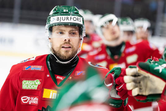 Frölundas Mats Rosseli Olsen jublar