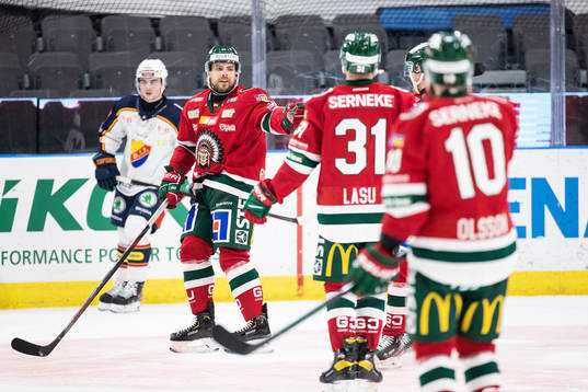 Frölundas Mats Rosseli Olsen jublar