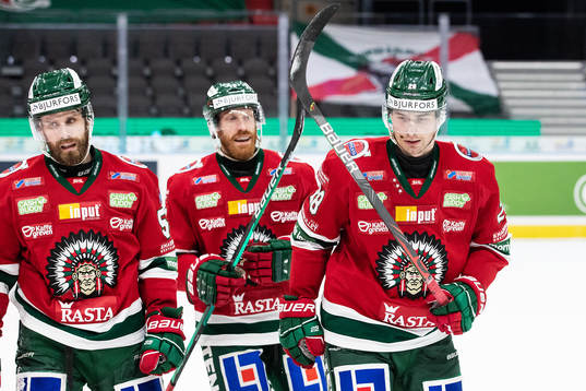 Frölundas Johan Sundström jublar