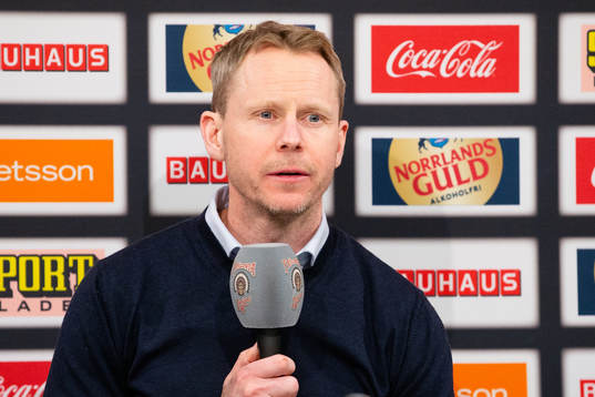 Djurgårdens tränare Robert Ohlsson på presskonferensen
