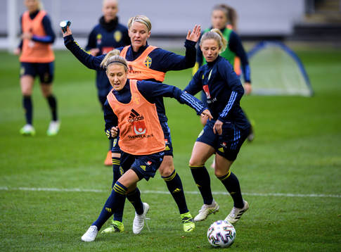 Emma Kullberg, Nilla Fischer and Rebecka Blomqvist
