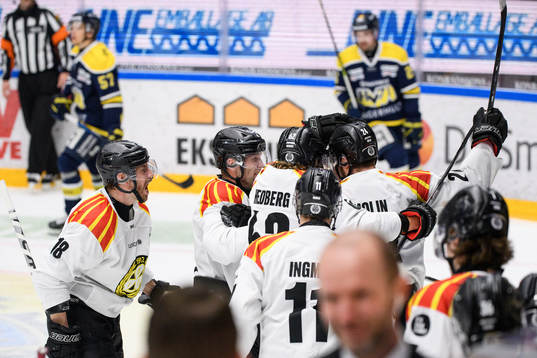 Brynäs spelare jublar