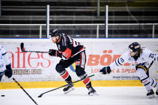 Nybros Erik Lindström och Visby/Romas Alex Ek
