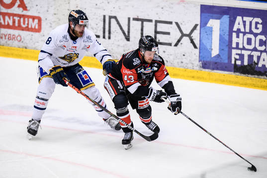 Visby/Romas Hampus Falk och Nybros Mathias Kemppi
