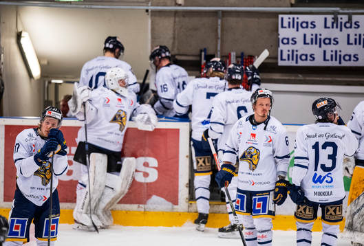 Visby/Romas spelare deppar