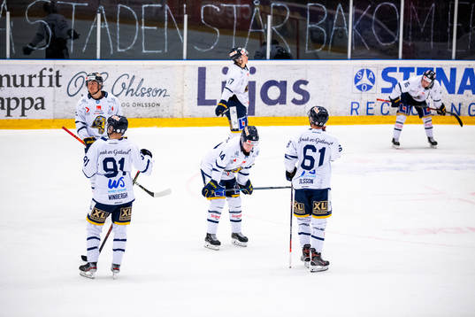 Visby/Romas spelare deppar