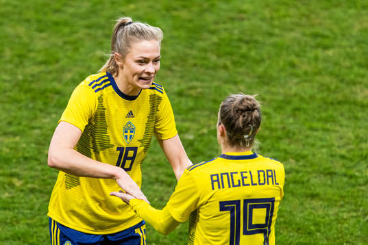 Fridolina Rolfö of Sweden is substituted for Filippa