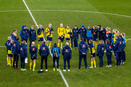 The team of Sweden gather
