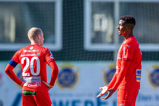 Värnamos Freddy Winsth och Bernardo Vilar Estevao Jeronimo