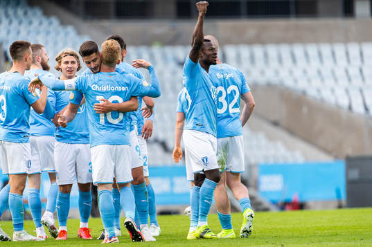 Malmö FFs Bonke Innocent jublar