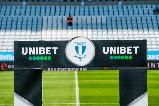 Portalen innan fotbollsmatchen i Allsvenskan mellan Malmö