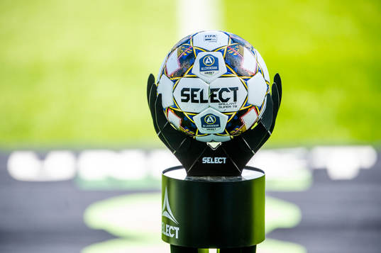 Matchbollen från Select innan fotbollsmatchen i