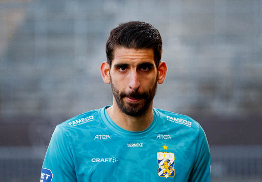 IFK Göteborgs målvakt Giannis Anestis deppar