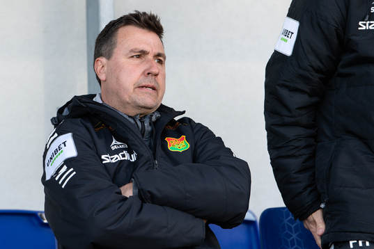 GAIS tränare Stefan Jacobsson före fotbollsmatchen i