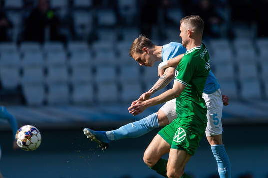 Malmö FFs Sören Rieks och Hammarbys Richard Magyar