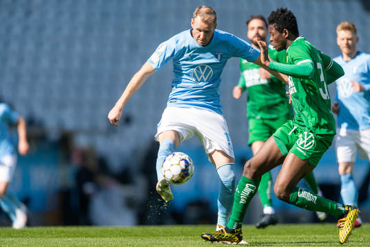 Malmö FFs Ola Toivonen och Hammarbys Aimar Sher