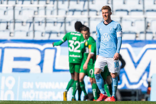 Malmö FFs Anders Christiansen deppar