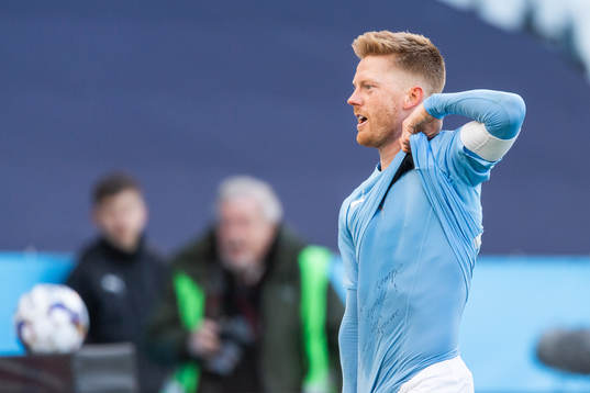 Malmö FFs Anders Christiansen jublar