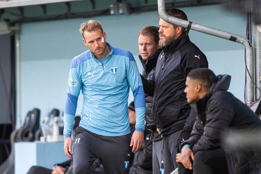Malmö FFs Ola Toivonen och sjukgymnast Jesper Robertsson