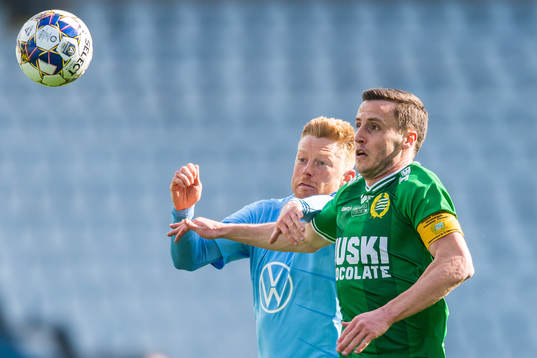 Malmö FFs Anders Christiansen och Hammarbys Jeppe Andersen