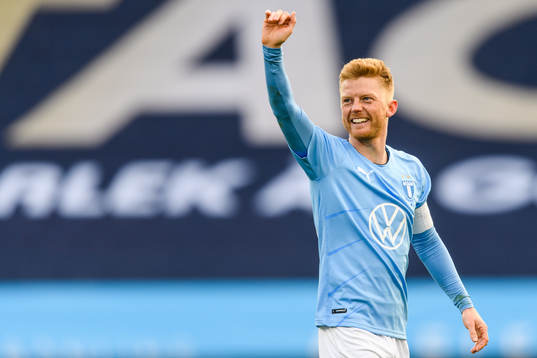 Malmö FFs Anders Christiansen tackar publiken